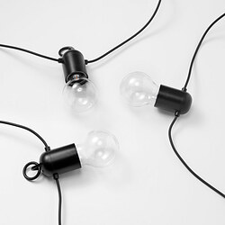 Measurement Illustration - SVARTRÅ LED string light with 12 lights
