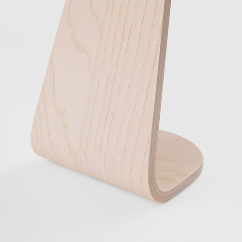 Soporte de madera para auriculares, chapa, diseño elegante, resistente, organiza los auriculares.