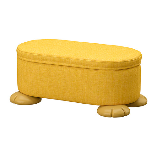 GREJSIMOJS, pouffe with storage. 2 of 6 open dialog