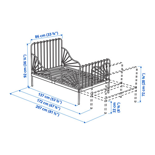 MINNEN, extendable bed. 5 of 5 open dialog