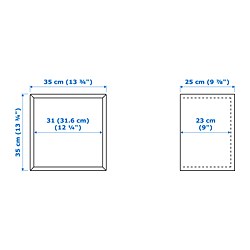 Measurement Illustration - EKET wall mounted cabinet