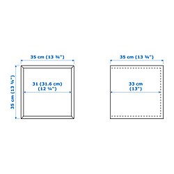 Ilustración de medidas - EKET Mueble de pared