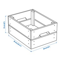 Measurement Illustration - KNAGGLIG box