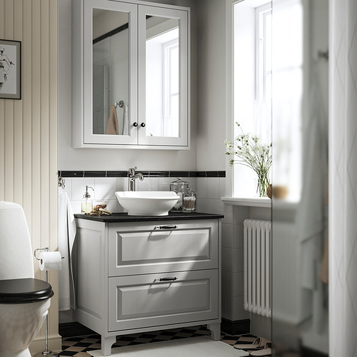 TÄNNFORSEN / VÄSTERSJÖN, Bathroom vanity with sink & faucet. 2 of 8 open dialog