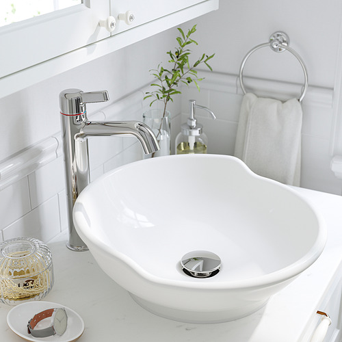 VÄSTERSJÖN, countertop sink w water trap. 2 of 3 open dialog