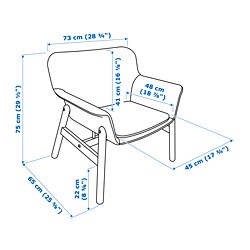 Ilustración de medidas - VEDBO sillón