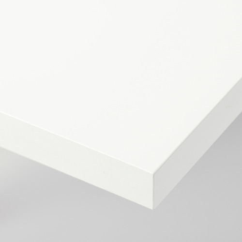 Tablero de escritorio LINNMON blanco, elegante y moderno. Acabado de alta calidad, preperforado para un fácil montaje.