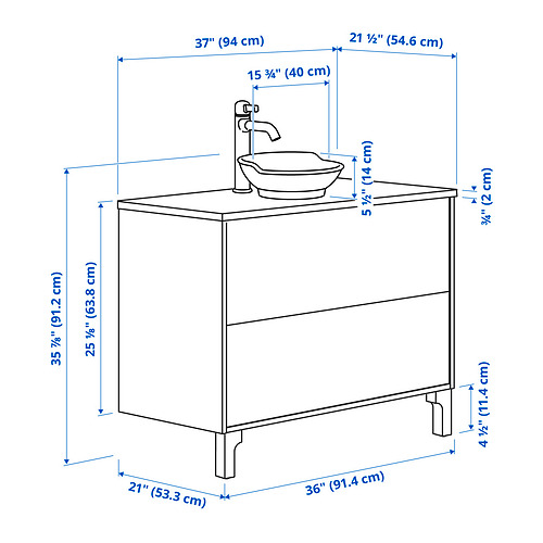 TÄNNFORSEN / VÄSTERSJÖN, wash-stnd w drawers/wash-basin. 8 of 8 open dialog