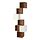 Select colour variation: White / brown walnut effect