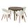 Select colour variation: brown/white, Ø115/170 cm