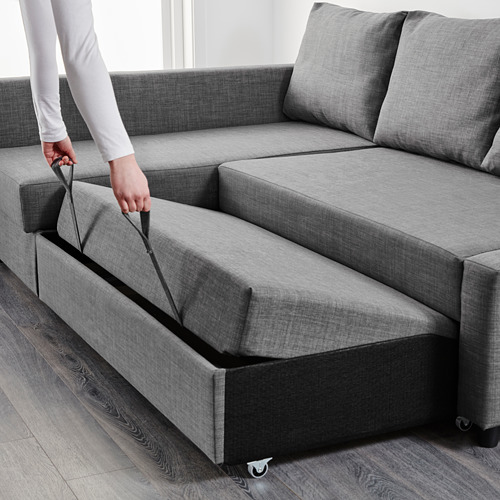 FRIHETEN, sleeper sectional,3 seat w/storage. 7 of 12 open dialog