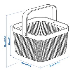 Measurement Illustration - RISATORP wire basket