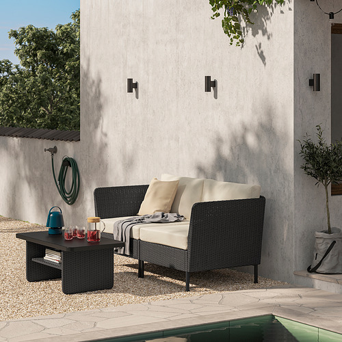 VITTSKÄR, sofá de exterior modular 2 plazas con reposabrazos . 2 de 5 abrir diálogo