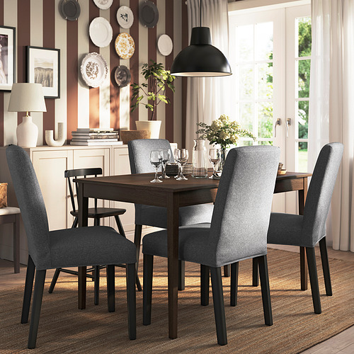 NÄSINGE / BERGMUND, extendable table and 4 chairs. 2 of 8 open dialog