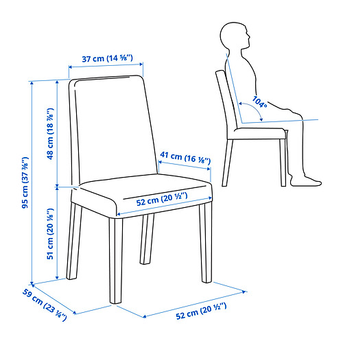 STRANDTORP / BERGMUND, Mesa de comedor extensible y 8 sillas. 9 de 10 abrir diálogo