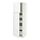 Select colour variation: white/VOXTORP high-gloss white vertical handle