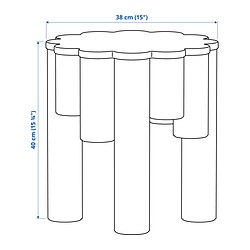 Measurement Illustration - KONSTRUNDA stool