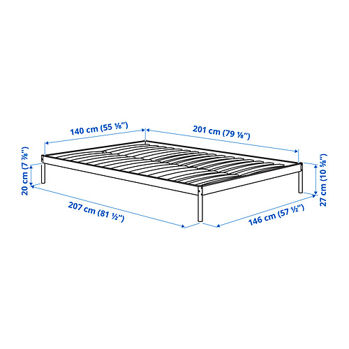 VEVELSTAD, cama con 2 cabeceros. 8 de 8 abrir diálogo