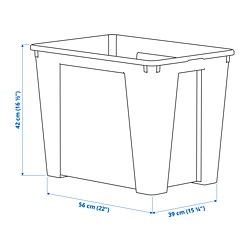 Ilustración de medidas - SAMLA caja