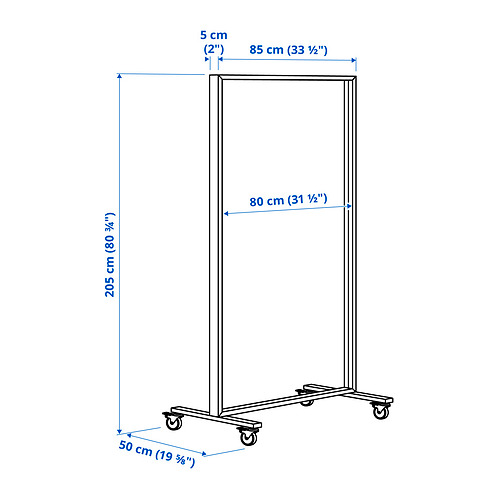 MITTZON, frame with castors. 8 of 9 open dialog