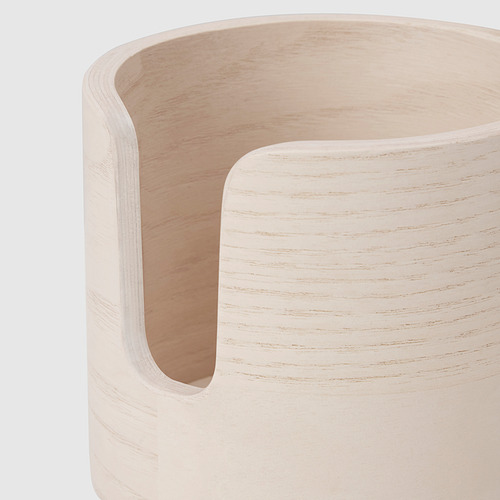 Portatazas de madera, suave y seguro para sujetar al escritorio, fácil acceso mientras se juega.