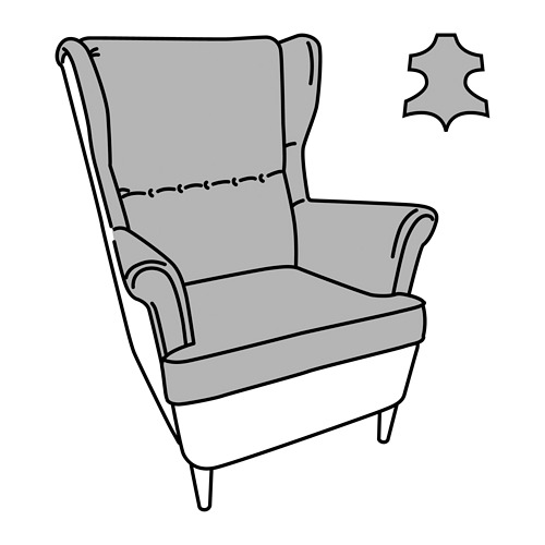 STRANDMON, wing chair. 8 of 8 open dialog