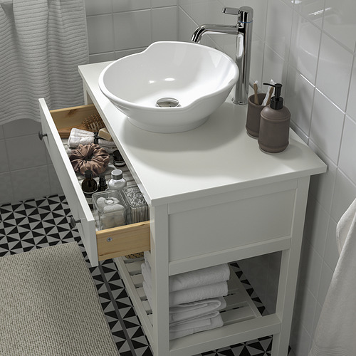 HEMNES / VÄSTERSJÖN, open wash-stand w drawer/wash-basin. 3 of 6 open dialog