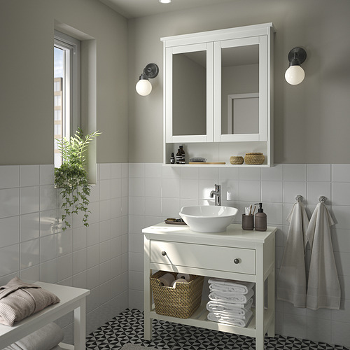 HEMNES / VÄSTERSJÖN, open wash-stand w drawer/wash-basin. 2 of 6 open dialog