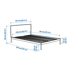 Measurement Illustration - KLEPPSTAD Full bed