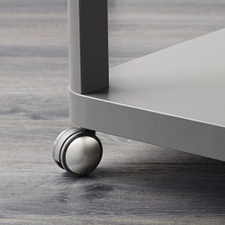 Measurement Illustration - TINGBY side table on casters