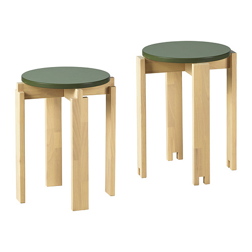 KOMPISHÄNG, stool, set of 2. 1 of 7 open dialog