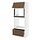 Select colour variation: white/Tistorp brown walnut effect