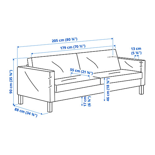 SALTSJÖBADEN, 3-seat sofa. 7 of 7 open dialog