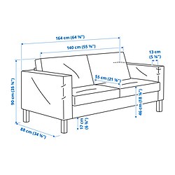Measurement Illustration - SALTSJÖBADEN loveseat