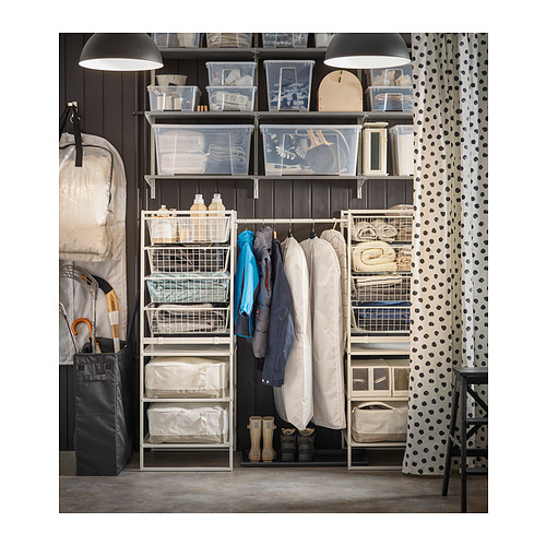 JONAXEL, frame with mesh baskets and clothes rails. 3 of 3 open dialog