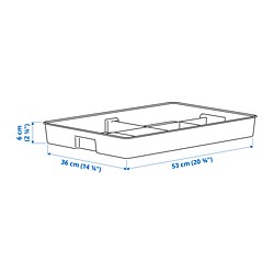 Measurement Illustration - KUGGIS insert with 8 compartments