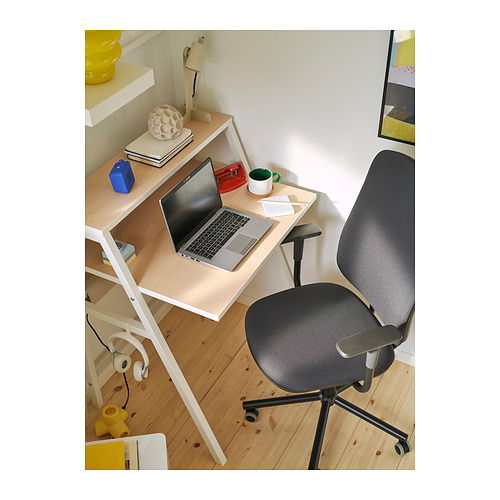 SMÖRKULL, office chair with armrests. 6 of 12 open dialog