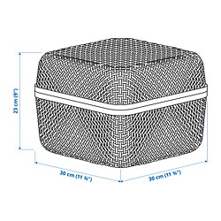Measurement Illustration - SMARRA box with lid