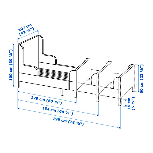 BUSUNGE, extendable bed. 3 of 6 open dialog