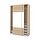 Select colour variation: MEHAMN white stained oak effect / white