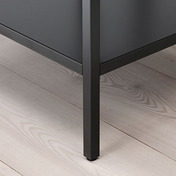 Measurement Illustration - RUDSTA glass-door cabinet