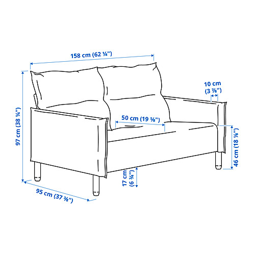MANNARP, loveseat. 4 of 4 open dialog