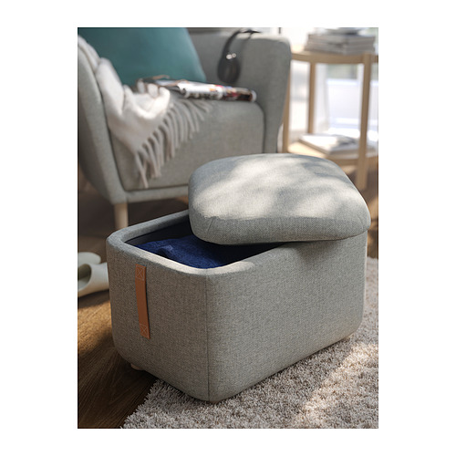 OSKARSHAMN, ottoman with storage. 4 of 6 open dialog