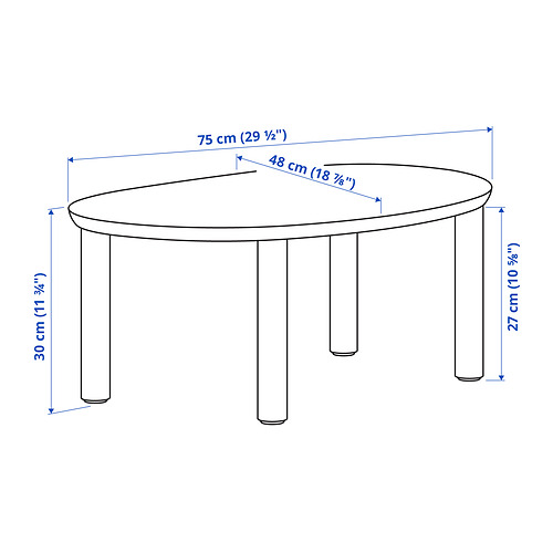 ÖRTRÄSK, nesting tables, set of 2. 8 of 8 open dialog