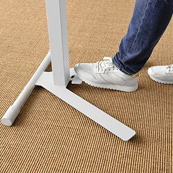 Measurement Illustration - MITTZON laptop table with castors