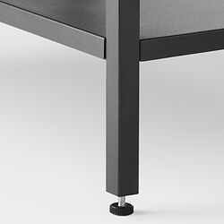Measurement Illustration - MOSSJÖN glass-door cabinet with doors