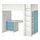 Select colour variation: White / blue