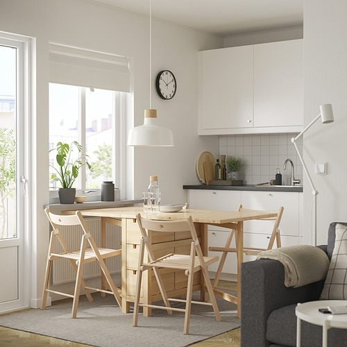 NORDEN / FRÖSVI, mesa de alas abatibles y 4 sillas. 2 de 9 abrir diálogo