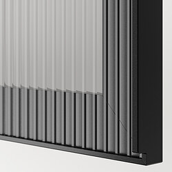 Measurement Illustration - BESTÅ wall mounted display cabinet with doors