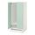 Select colour variation: white/light green, 23 5/8x25 5/8x53 1/2 "